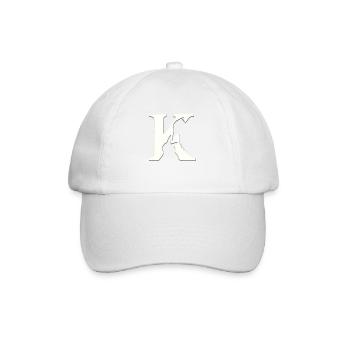 Illusion d’optique art psychédéliques formes rétro K - Casquette classique - blanc/blanc - Devant