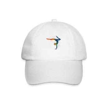 Yoga exercise - Baseball Cap - white/white - Front