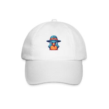 Oiseau au chapeau - Casquette classique - blanc/blanc - Devant
