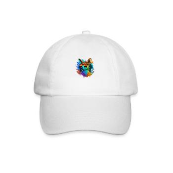 Kangaroo shirt - Baseball Cap - white/white - Front