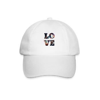 Love is infinite - Baseball Cap - white/white - Front
