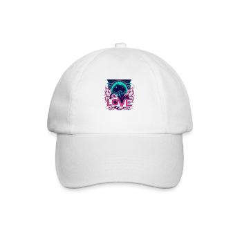 Neon LOVE des années 80 - retour aux sources - Casquette classique - blanc/blanc - Devant