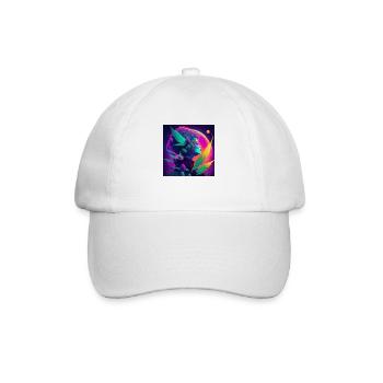 Cannabis with young woman - Baseball Cap - white/white - Front