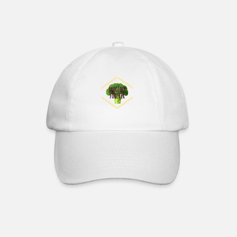 broccoli forever - Baseballkappe - Weiß/Weiß