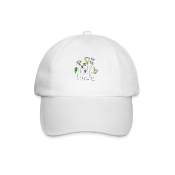 Fleur - Casquette classique - blanc/blanc - Devant
