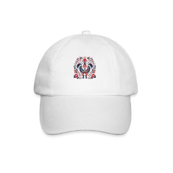 Der Vintage-Vogel - Baseballkappe - Weiß/Weiß - Vorne