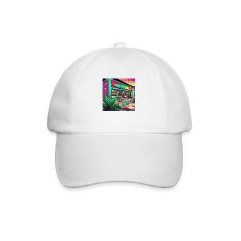 Modern Weed Club Legalisierung - Baseballkappe - Weiß/Weiß - Vorne