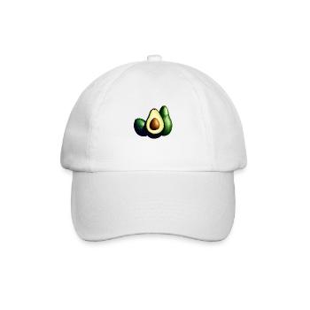 Avocado Lieblingsfrucht Guacamole - Baseballkappe - Weiß/Weiß - Vorne