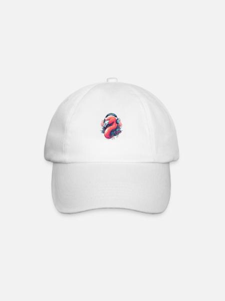 Flamingo Fusion - Baseball Cap - white/white