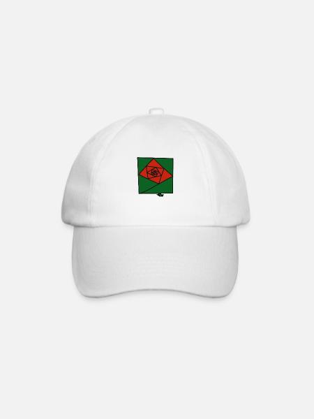 Rose 1 - Baseballkappe - Weiß/Weiß