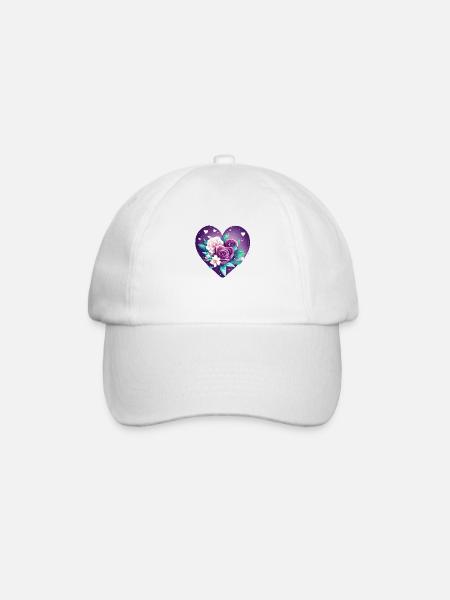 Fête des mères Mariage Fiançailles Love Saint-Valentin - Casquette classique - blanc/blanc
