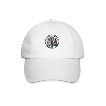 Attention // Illustration - Baseball Cap - white/white - Front