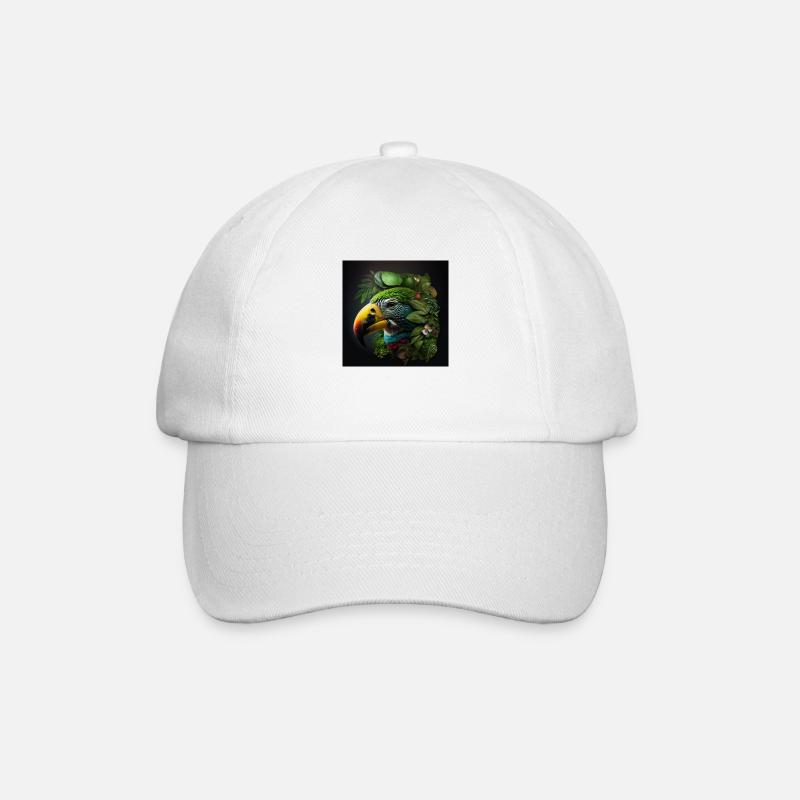 Parrot in nature - Baseball Cap - white/white