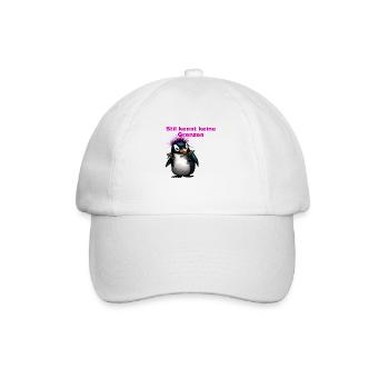 Stil kennt keine Grenzen Punk Pinguine - Baseballkappe - Weiß/Weiß - Vorne