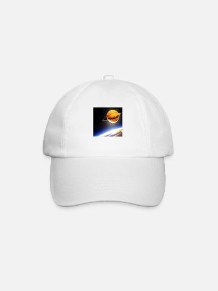 From the Court to space - Planet Basketball shirt - Baseballkappe - Weiß/Weiß