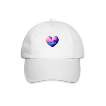 Palm Island Sun Summer Holiday Palm Beach - Baseball Cap - white/white - Front