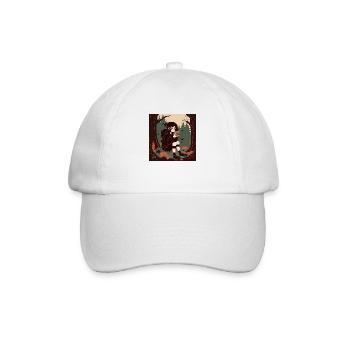 Goth Girl in the Woods - Baseball Cap - white/white - Front