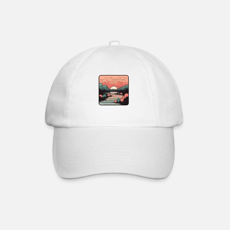Coucher de soleil - Casquette classique - blanc/blanc