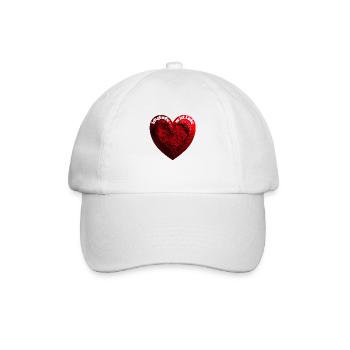 Ich glaube, es ist Liebe - Baseballkappe - Weiß/Weiß - Vorne