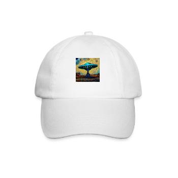 Ufo Artwork By Bruederchen - Baseballkappe - Weiß/Weiß - Vorne