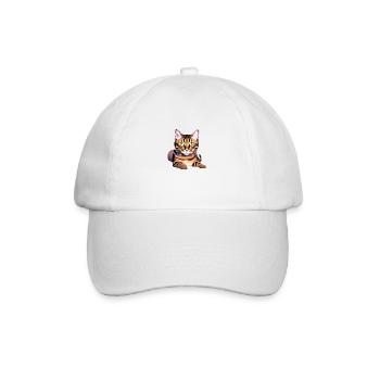 Bengal cat kitten cat owner Bengal kitten - Baseball Cap - white/white - Front