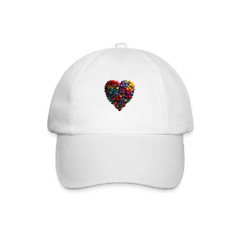 Declarations of love come in many forms - Baseball Cap - white/white - Front