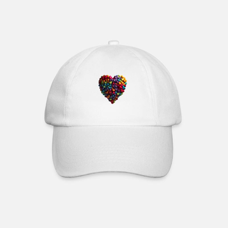 Declarations of love come in many forms - Baseball Cap - white/white
