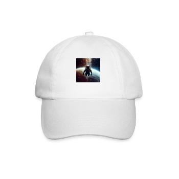 Astronaut in space Space Bubbles near ISS - Baseball Cap - white/white - Front
