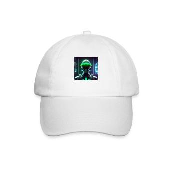 Cyberpunk Space Soldier - Baseball Cap - white/white - Front
