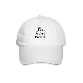 Soyez ici maintenant. - Casquette classique - blanc/blanc - Devant