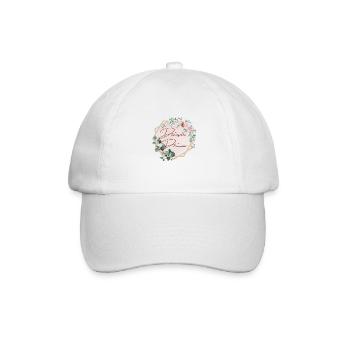 Demoiselle d’honneur floral - Casquette classique - blanc/blanc - Devant