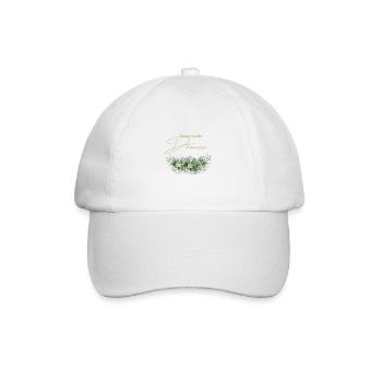 Demoiselle d’honneur floral - Casquette classique - blanc/blanc - Devant