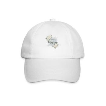 Team de la mariée floral - Casquette classique - blanc/blanc - Devant