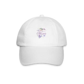 Team de la mariée floral - Casquette classique - blanc/blanc - Devant