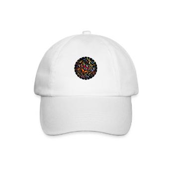 Schmetterlingsschwärme sind ein Naturphänomen - Baseballkappe - Weiß/Weiß - Vorne