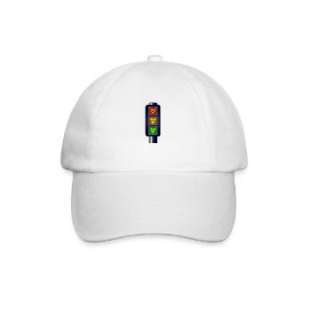 Oui Non Peut-être des feux de circulation - Casquette classique - blanc/blanc - Devant