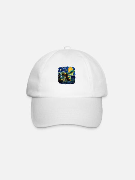Funny Beekeeper Art Beekeeping Lover - Baseballkappe - Weiß/Weiß