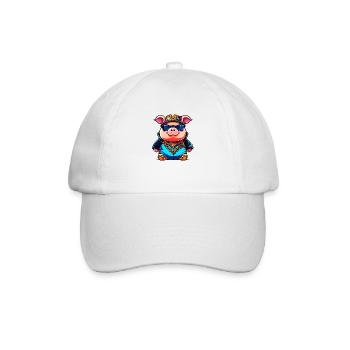 Coole Sau - Baseballkappe - Weiß/Weiß - Vorne