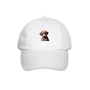 Caniche Chien Amour Caniche Chiot Chien Chiot Propriétaire de chien - Casquette classique - blanc/blanc - Devant