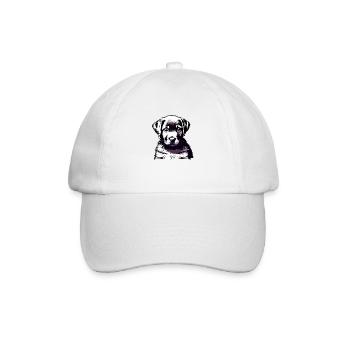 Labrador Retriever Hundewelpe Labradorbesitzer - Baseballkappe - Weiß/Weiß - Vorne