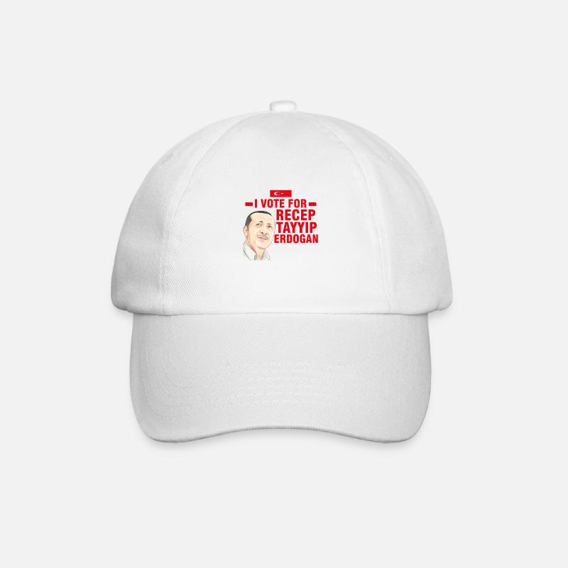 I vote for Recep Tayyip Erdogan - Baseball Cap - white/white