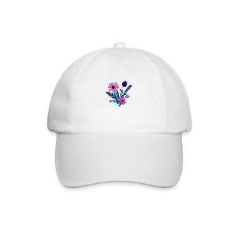 Flowers Bouquet Purple Plant Plants - Baseball Cap - white/white - Front