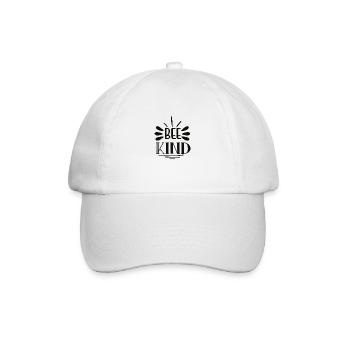 Bee kind - Bee-friendly "Be friendly" - Baseball Cap - white/white - Front
