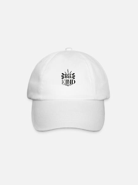 Bee kind - Bee-friendly "Be friendly" - Baseball Cap - white/white