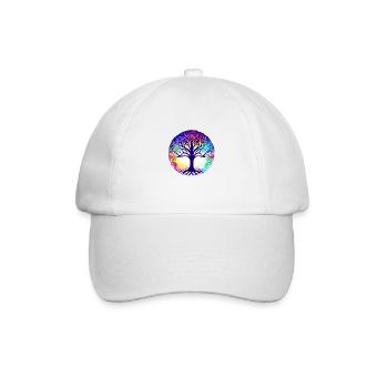 Tree of Life Meditation Yoga Tree of Life - Baseball Cap - white/white - Front