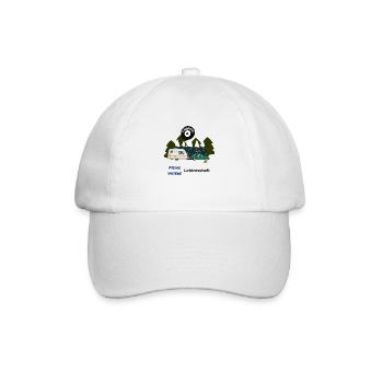 Camping Meine/Unsere Leidenschaft - Baseballkappe - Weiß/Weiß - Vorne