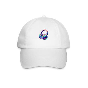 Headphones Singer Listen to music Gamer Singing Musicians - Baseball Cap - white/white - Front