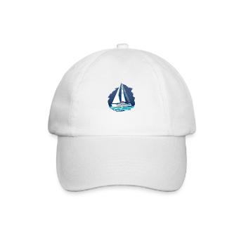 Sailing Sailing Ship Sailboat Sailing Sailing Sailor - Baseball Cap - white/white - Front