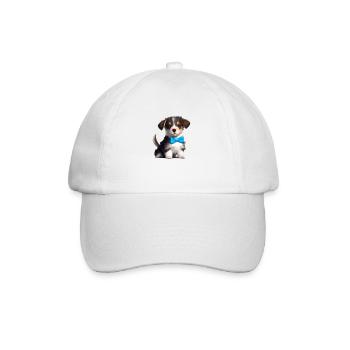 Propriétaire de chien chiot berger australien - Casquette classique - blanc/blanc - Devant