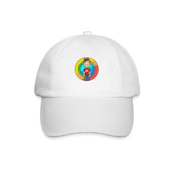 Pride LGBT Mann Kinder - Baseballkappe - Weiß/Weiß - Vorne